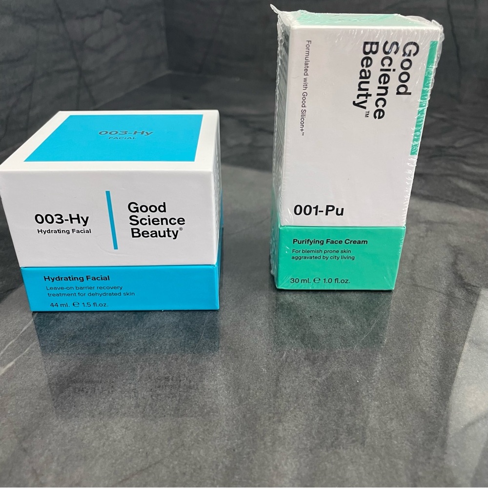 Beauty Bundle: Good Science Beauty Hydrating Facial + Purifying Face Cream NWT